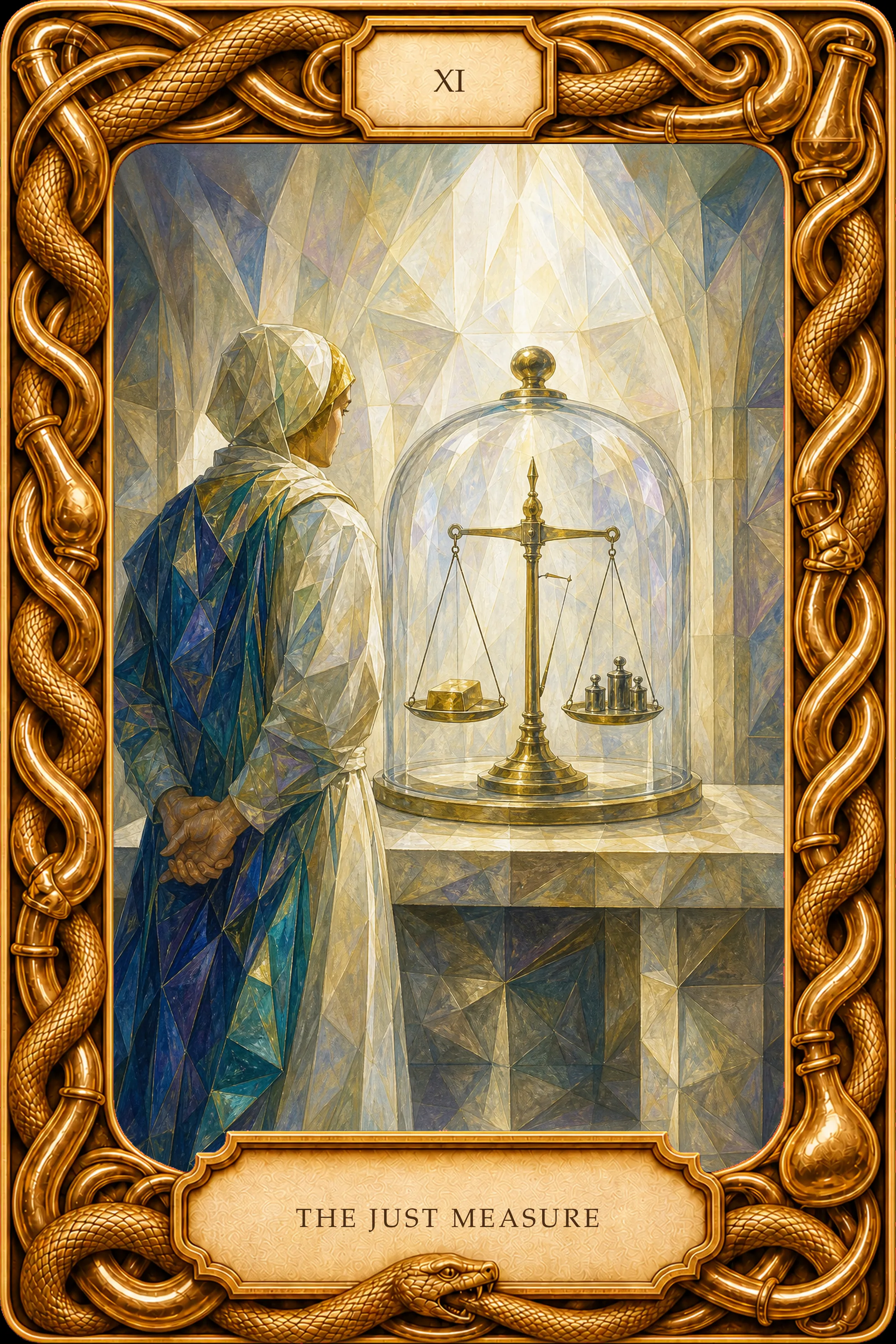 The Just Measure tarot card