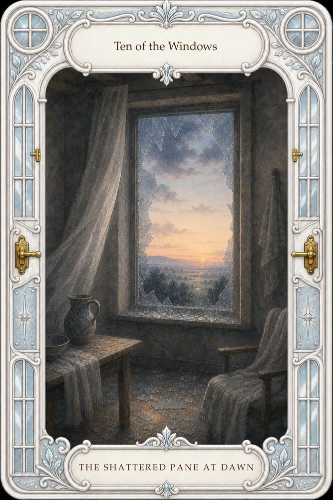 The Shattered Pane at Dawn