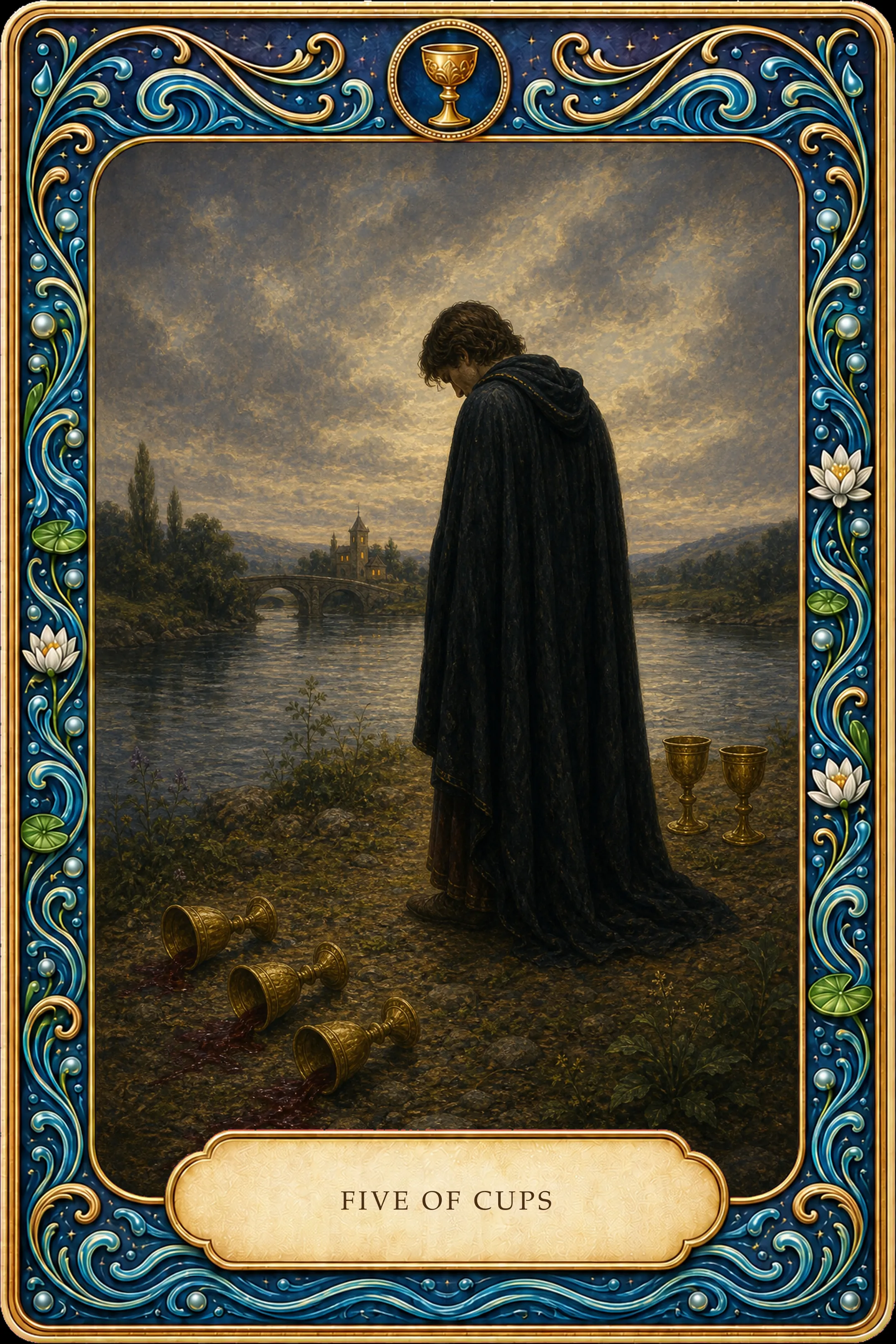 Five of Cups tarot card