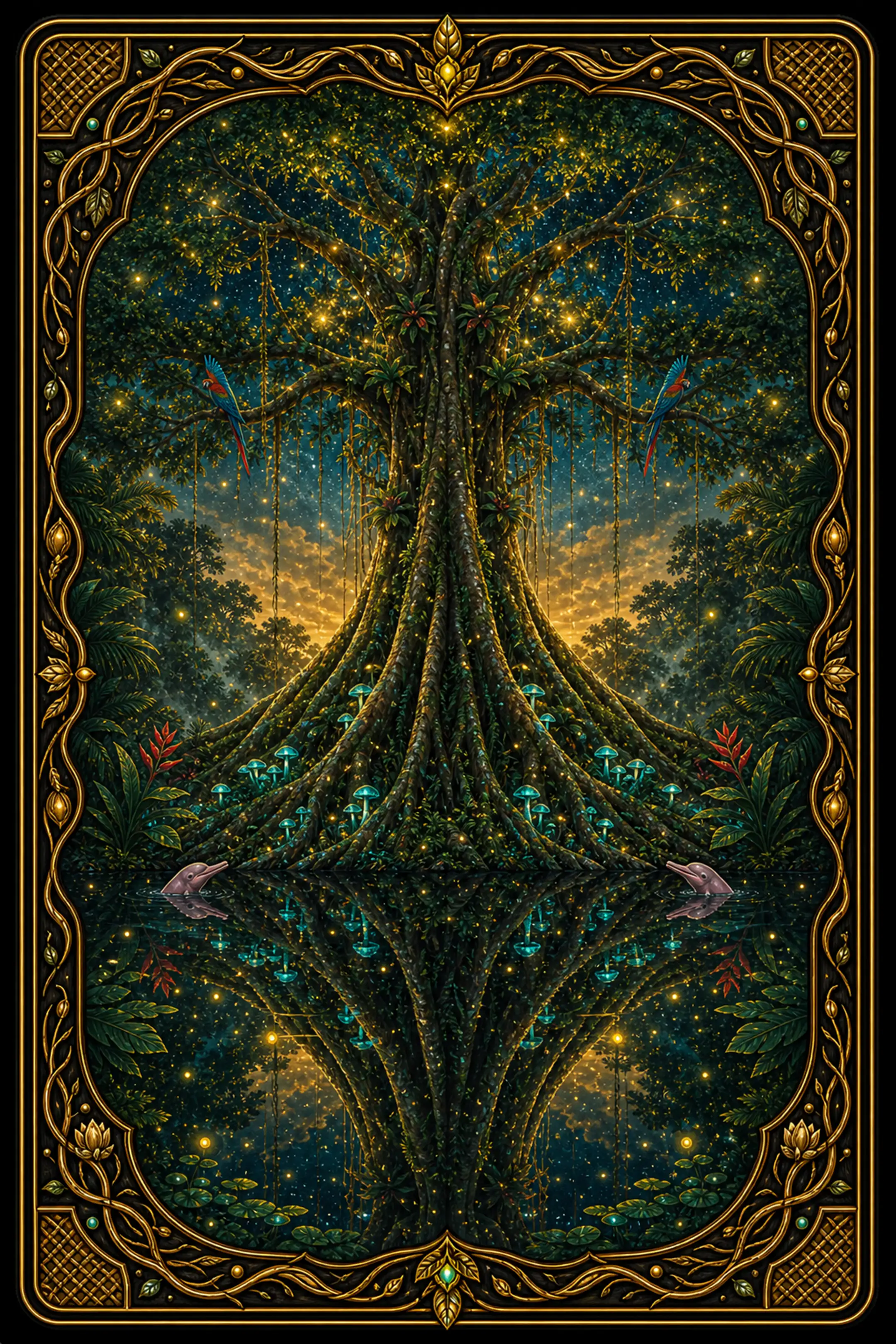 Inner Forest Tarot card back