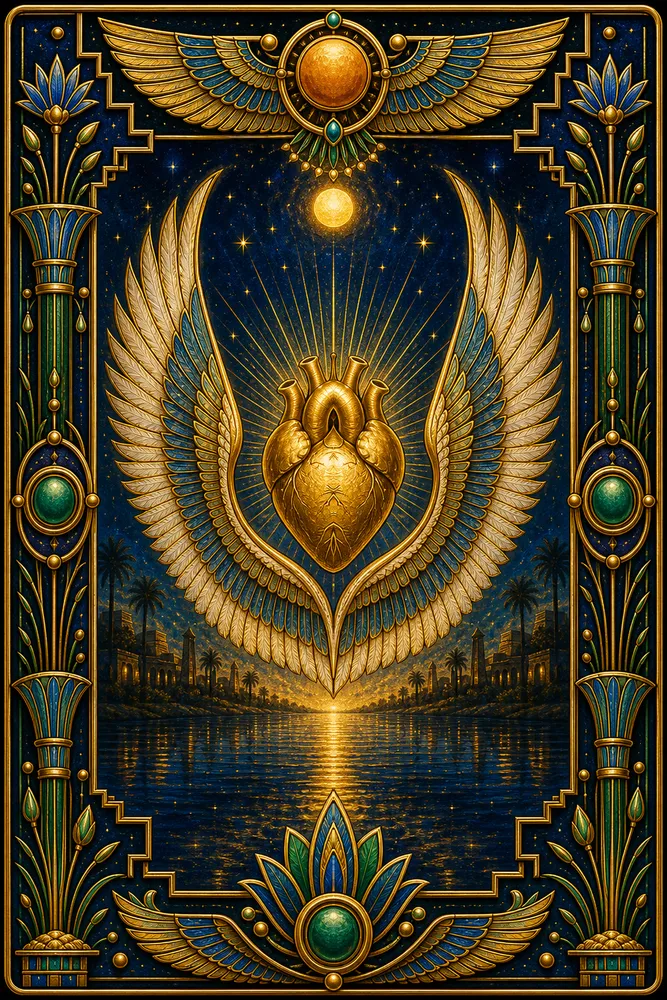 The Light Heart Tarot card back